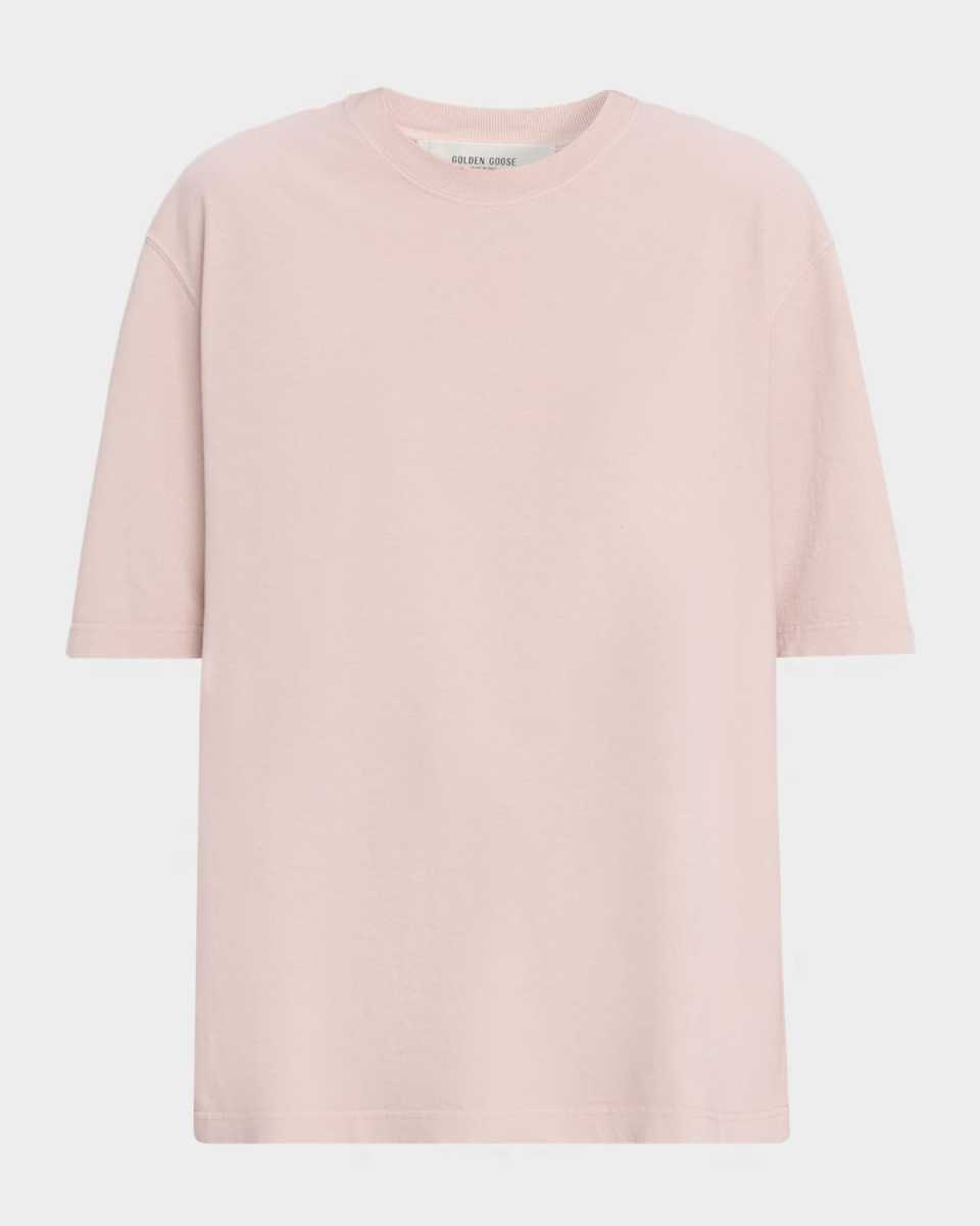 Reverse Logo Cotton Crewneck T-Shirt